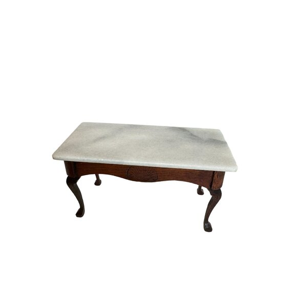 Vtg Dollhouse 1:12 Wood Dining Room Table Chairs China Hutch Shelf Buffet Rug - Picture 5 of 11